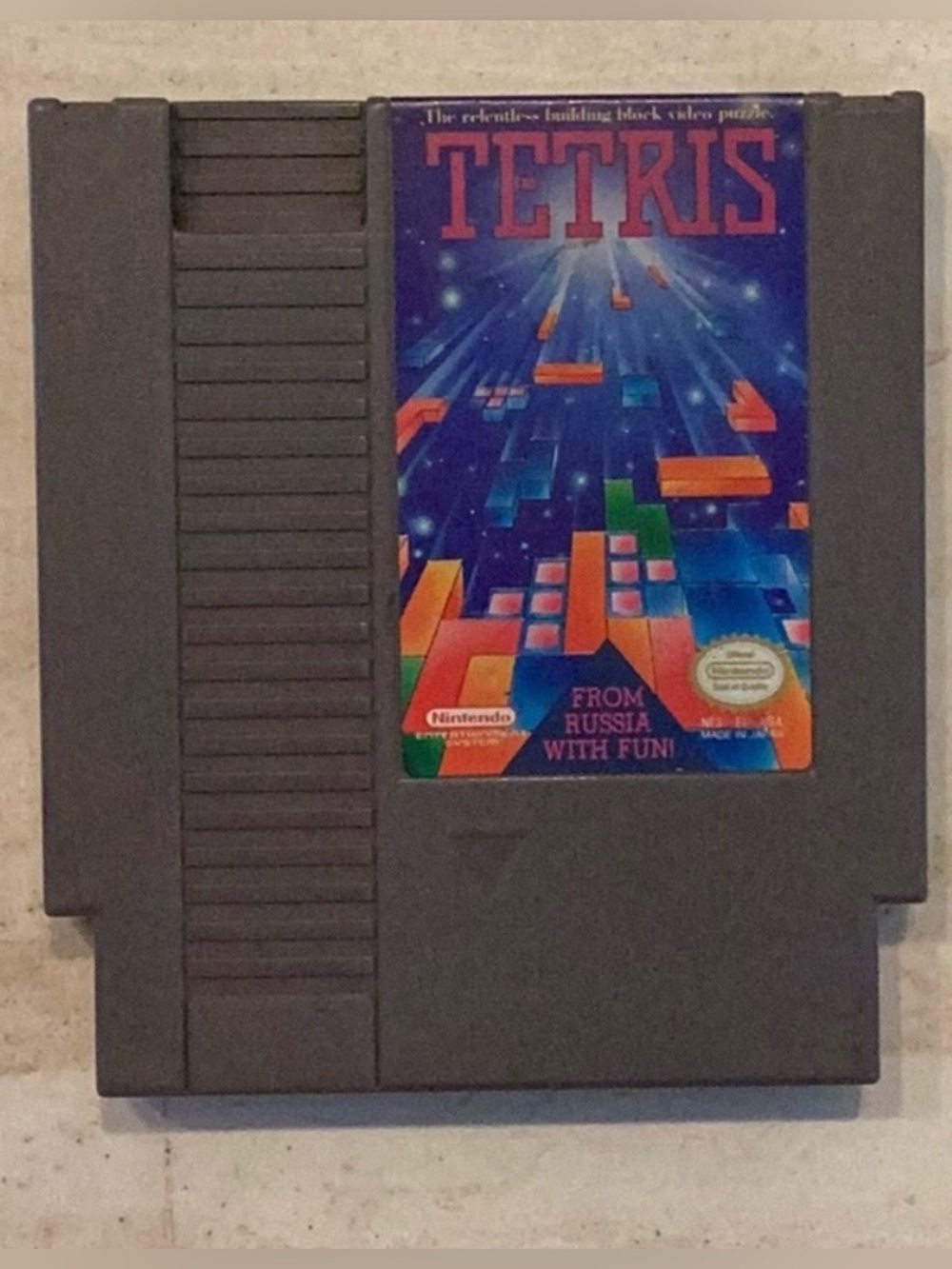 Tetris NES Game Nintendo Entertainment System Tested